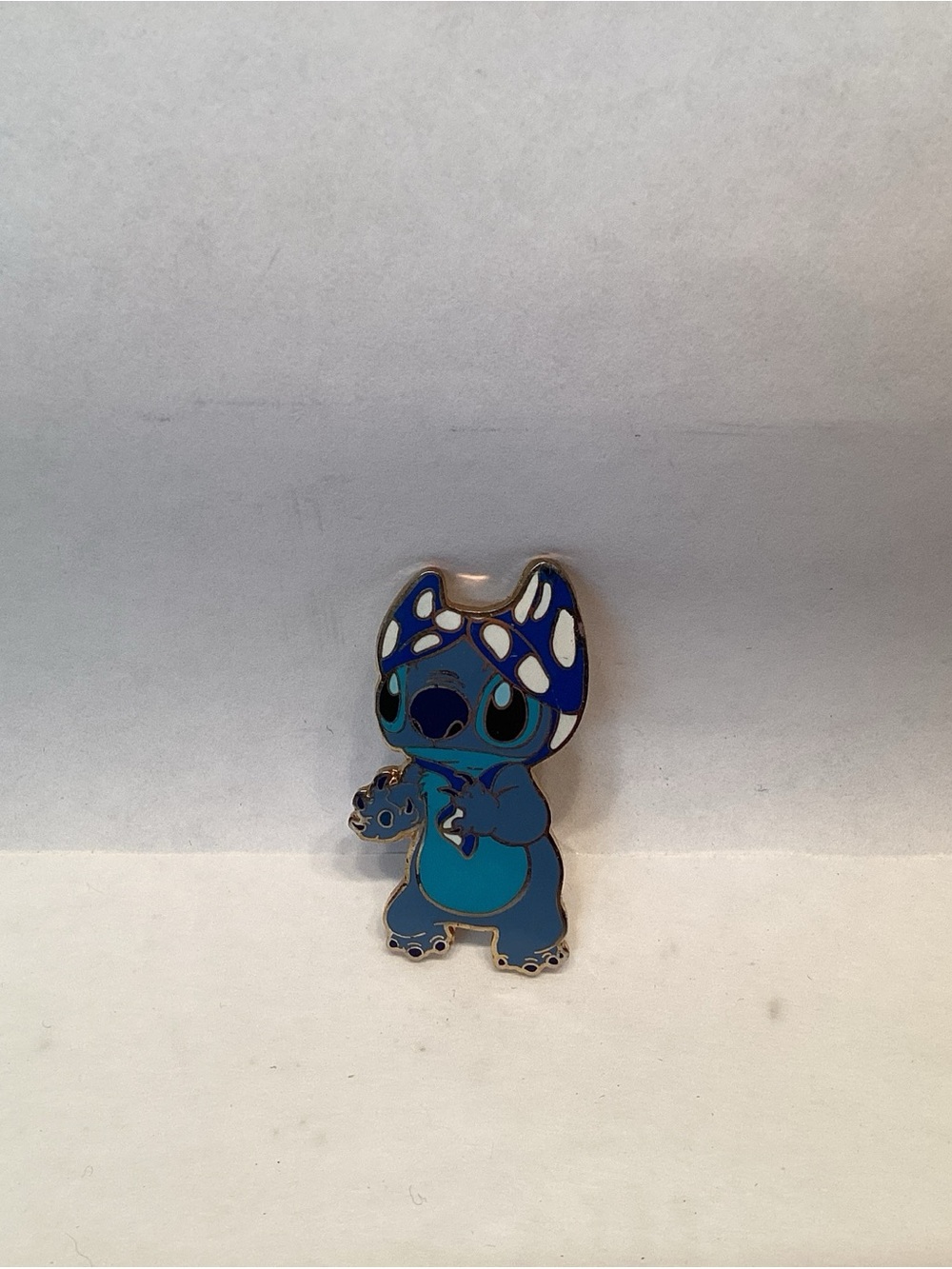 Lilo & Stitch Pin Hat Lapel Polka Dot Bikini Top on his Head Disney Vintage
